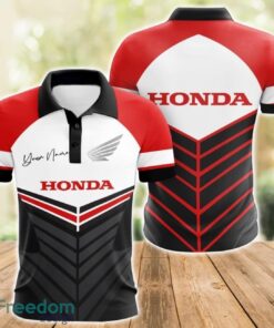 Honda 3D Polo Shirt For Car Lover Golf Fans Gift Polo Shirt Custom Name