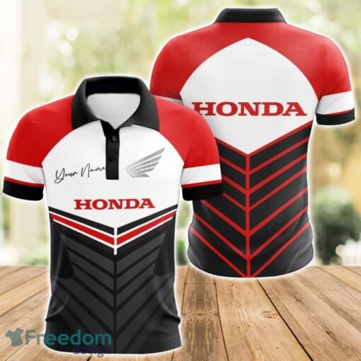 Honda 3D Polo Shirt For Car Lover Golf Fans Gift Polo Shirt Custom Name Product Photo 1