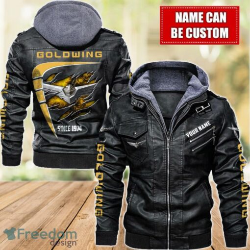 Honda goldwing 2D Leather Jacket For Men Custom Name Special Gift Ideas Product Photo 1