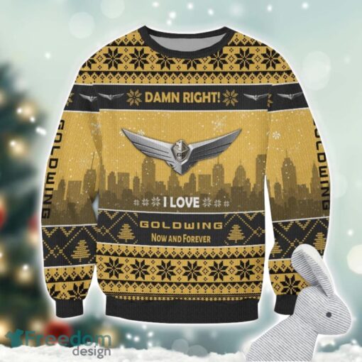 Honda goldwing Damn Right I Lover Honda goldwing Now And Forever 3D Ugly Christmas Sweater Christmas Gift Product Photo 2