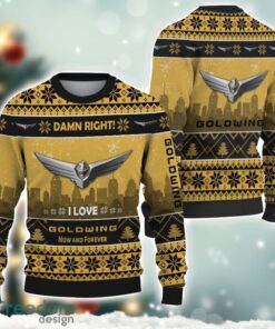 Honda goldwing Damn Right I Lover Honda goldwing Now And Forever 3D Ugly Christmas Sweater Christmas Gift Product Photo 1