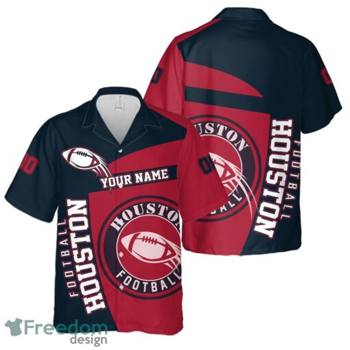 Houston Football Team Hawaiian Shirt And Shorts 3D Printed Team Gift Product Photo 1