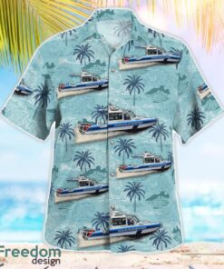 Houston Police Department Patrol Boat Aloha Hawaiian Shirt Product Photo 4