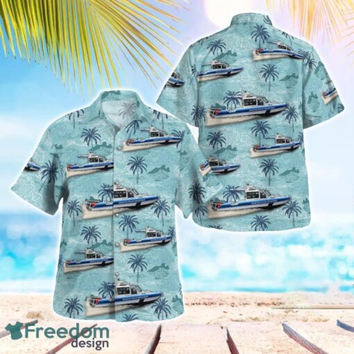 Houston Police Department Patrol Boat Aloha Hawaiian Shirt Product Photo 1