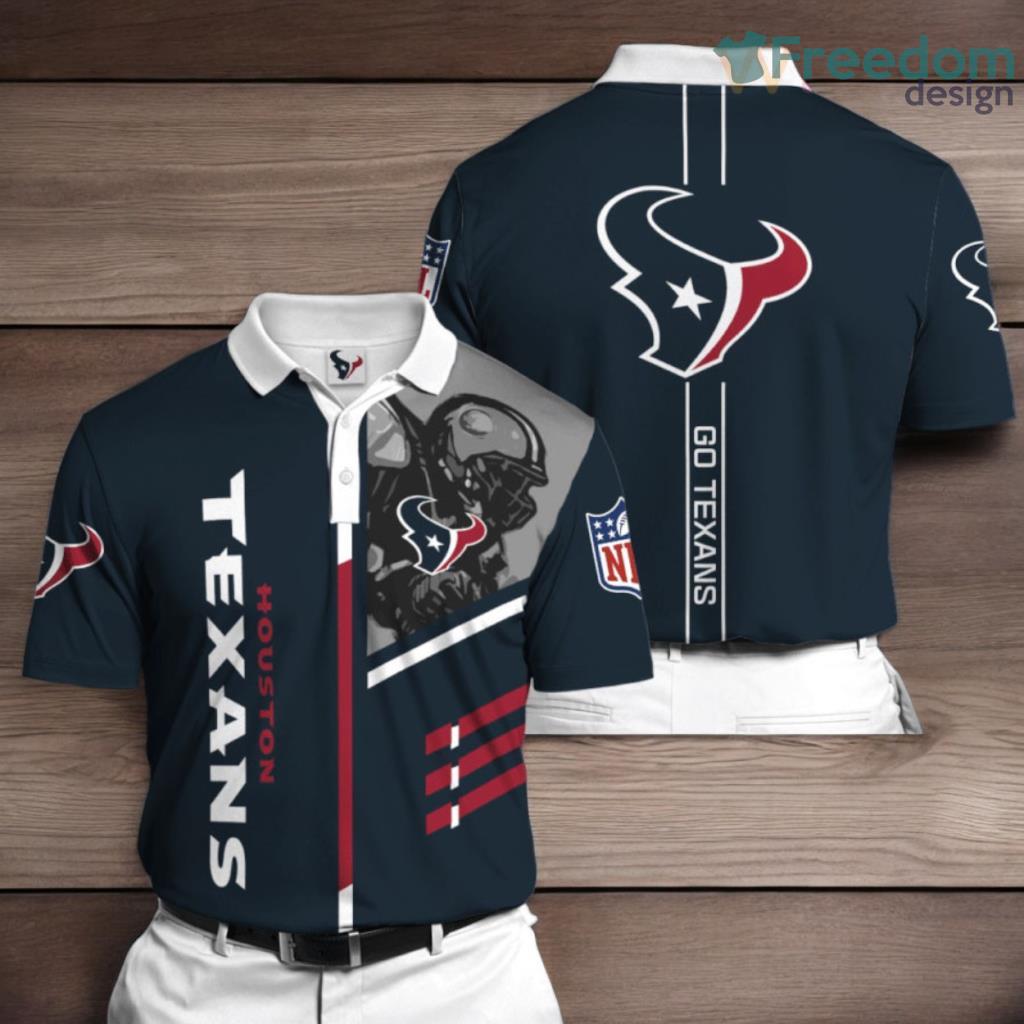 Houston Texans 3D Polo Shirt For Fans image Houston Texans 3D Polo Shirt For Fans Product Photo 1