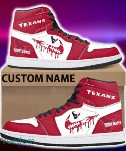 Houston Texans Air Jordan Hightop Shoes New Custom Name For Fans Gift Sneaker
