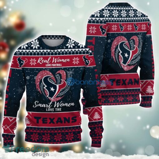 Houston Texans Logo Ugly Christmas Sweater For Fans Men And Women Christmas Gift Ideas Product Photo 2