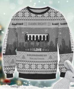 Hummer Damn Right I Lover Hummer Now And Forever 3D Ugly Christmas Sweater Christmas Gift Product Photo 2