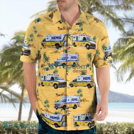 Huntsville, Alabama HEMSI Ambulance Hawaiian Shirt Beach Shirt Summer Holiday Gift Product Photo 3