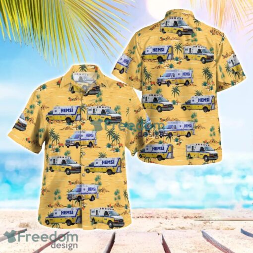 Huntsville, Alabama HEMSI Ambulance Hawaiian Shirt Beach Shirt Summer Holiday Gift Product Photo 1