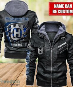 Husqvarna 2D Leather Jacket For Men Custom Name Special Gift Ideas