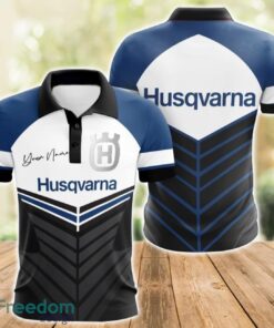 Husqvarna 3D Polo Shirt For Car Lover Golf Fans Gift Polo Shirt Custom Name