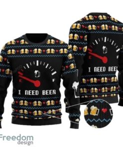 I Need Beer All Over Print Christmas Sweater