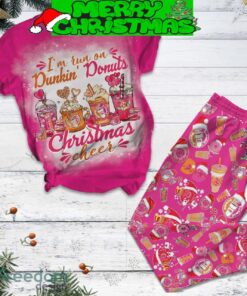 I’m Run On Dunkin Donuts Christmas Cheer Pajamas Set Men Women For Fans