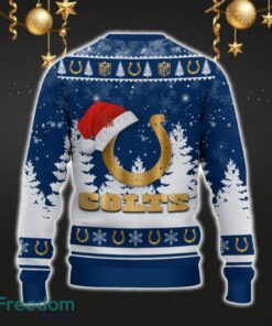 Indianapolis Colts Car For Fans 3D Sweater Ugly Christmas Santa Hat Tree Gift For Men Women - Indianapolis Colts Ugly Christmas Sweater_3