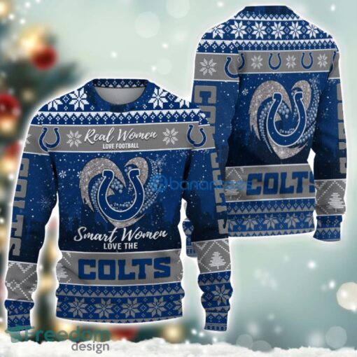 Indianapolis Colts Logo Ugly Christmas Sweater For Fans Men And Women Christmas Gift Ideas Product Photo 2