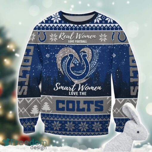 Indianapolis Colts Logo Ugly Christmas Sweater For Fans Men And Women Christmas Gift Ideas Product Photo 1