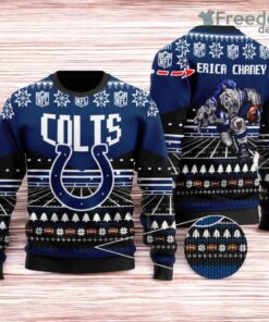 Indianapolis Colts Ugly Sweater Mascot NFL Christmas Gifts for big fans