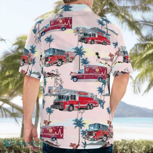 Indianapolis, Indiana, Wayne Township Fire Department Hawaiian Shirt Product Photo 2