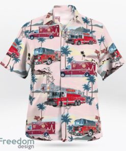 Indianapolis, Indiana, Wayne Township Fire Department Hawaiian Shirt Product Photo 3