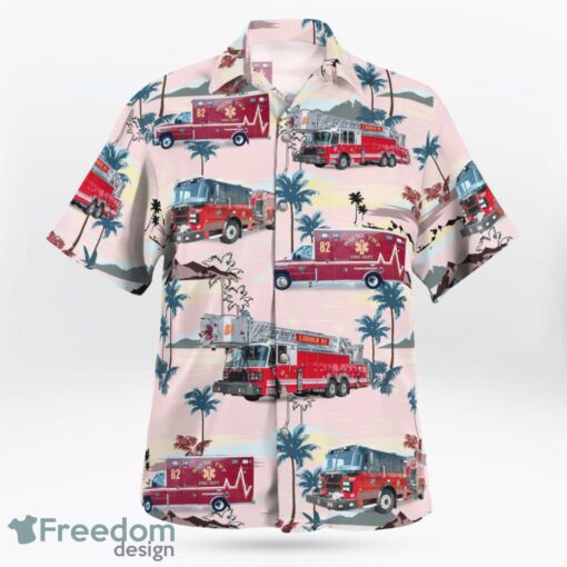 Indianapolis, Indiana, Wayne Township Fire Department Hawaiian Shirt Product Photo 3