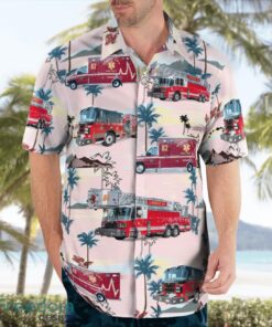 Indianapolis, Indiana, Wayne Township Fire Department Hawaiian Shirt Product Photo 4