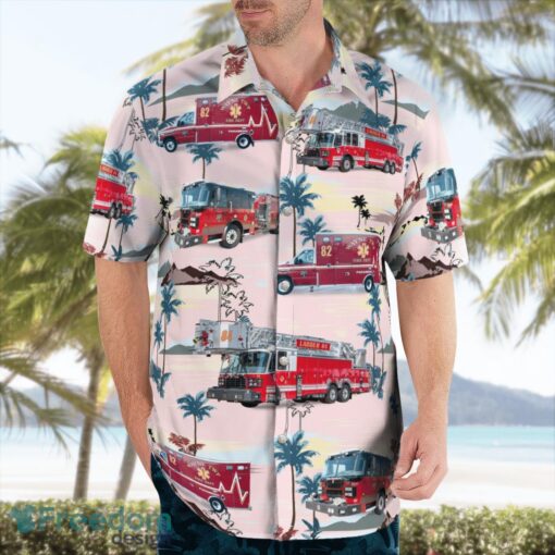 Indianapolis, Indiana, Wayne Township Fire Department Hawaiian Shirt Product Photo 4