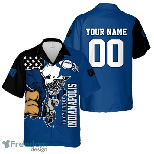 Indianapolis personalized name and number Hawaiian Shirt And Shorts Team Beach Shirt Product Photo 2