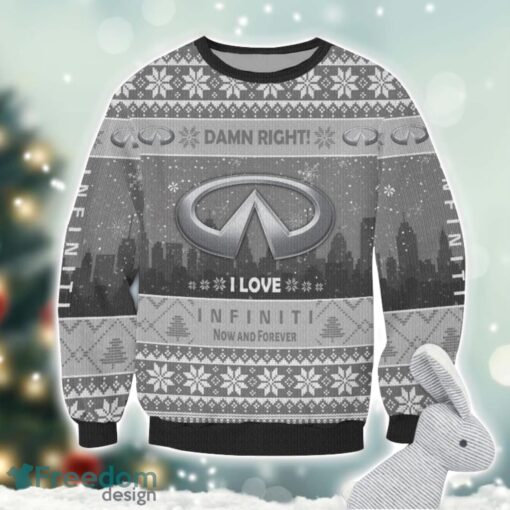 Infiniti Damn Right I Lover Infiniti Now And Forever 3D Ugly Christmas Sweater Christmas Gift Product Photo 2