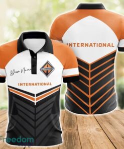 International 3D Polo Shirt For Car Lover Golf Fans Gift Polo Shirt Custom Name