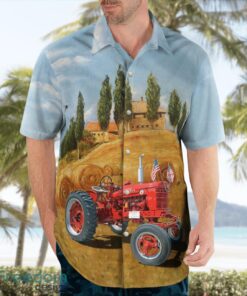 International Harvester 1953 McCormick Farmall Super H Hawaiian Shirt Product Photo 4