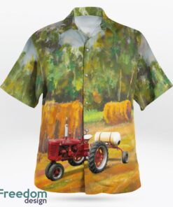 International Harvester 1954 IH Farmall Super C Hawaiian Shirt Product Photo 3