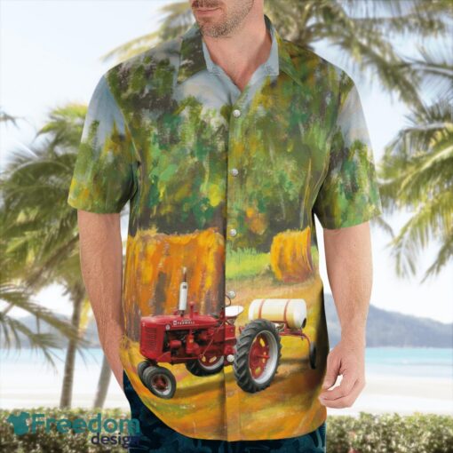 International Harvester 1954 IH Farmall Super C Hawaiian Shirt Product Photo 4