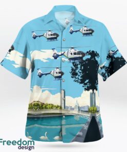 Ireland Police Eurocopter EC 135T2 Helicopter Hawaiian Shirt Product Photo 2