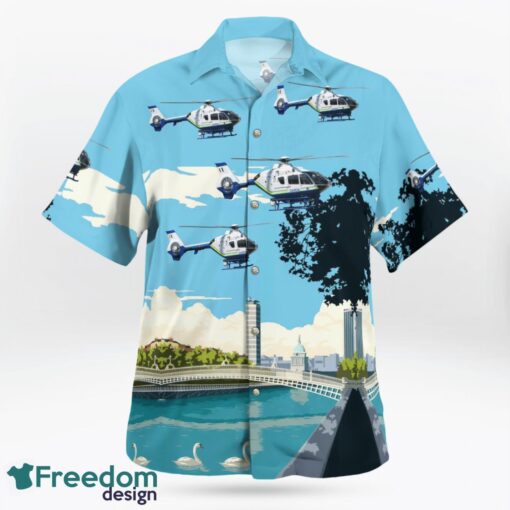 Ireland Police Eurocopter EC 135T2 Helicopter Hawaiian Shirt Product Photo 2