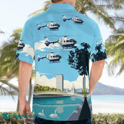 Ireland Police Eurocopter EC 135T2 Helicopter Hawaiian Shirt Product Photo 4