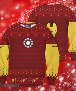 Iron Man Marvel Red Mark Gifts Christmas Christmas Sweater Print Full