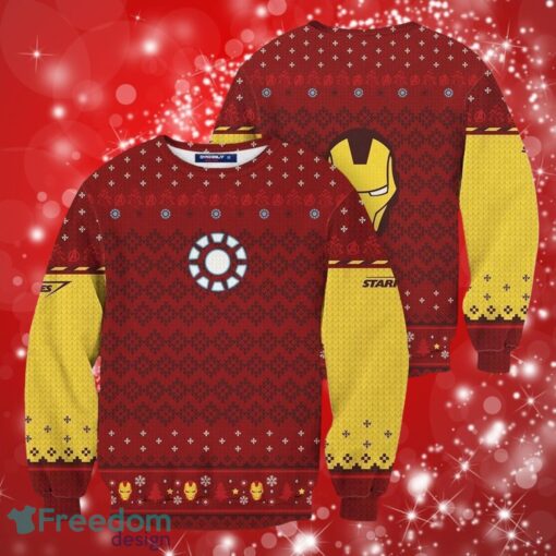 Iron Man Marvel Red Mark Gifts Christmas Christmas Sweater Print Full Product Photo 1