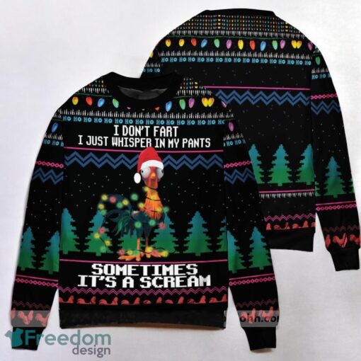 It’s Scream Chicken Ugly Christmas Sweater 3D Printed Christmas Gift Product Photo 1