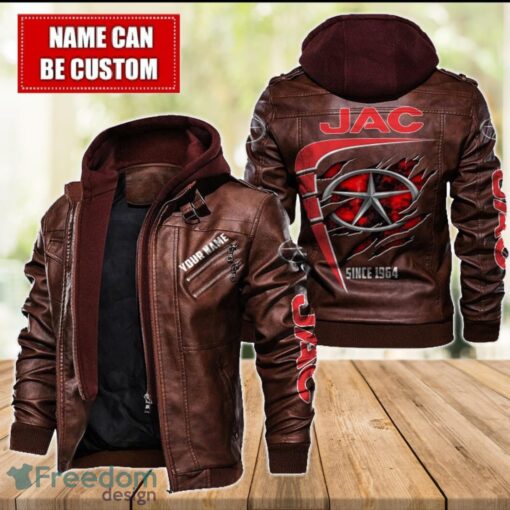 JAC 2D Leather Jacket For Men Custom Name Special Gift Ideas Product Photo 2