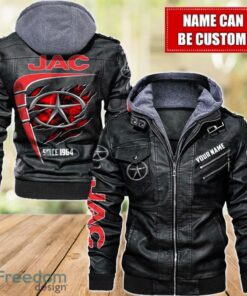 JAC 2D Leather Jacket For Men Custom Name Special Gift Ideas Product Photo 1