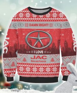 JAC Damn Right I Lover JAC Now And Forever 3D Ugly Christmas Sweater Christmas Gift Product Photo 2