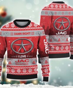 JAC Damn Right I Lover JAC Now And Forever 3D Ugly Christmas Sweater Christmas Gift Product Photo 1