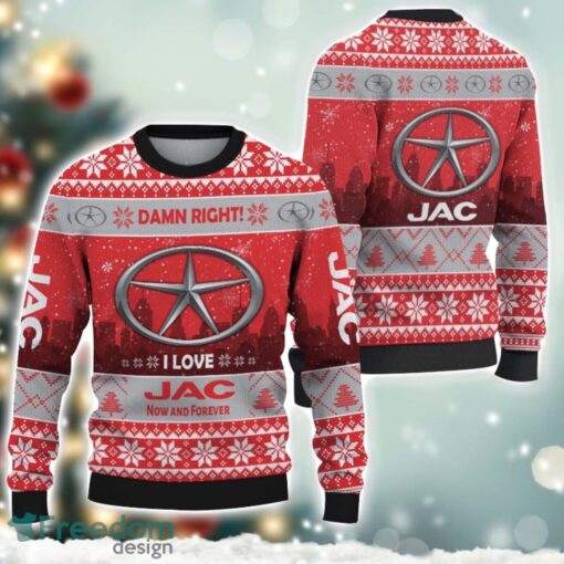 JAC Damn Right I Lover JAC Now And Forever 3D Ugly Christmas Sweater Christmas Gift Product Photo 1