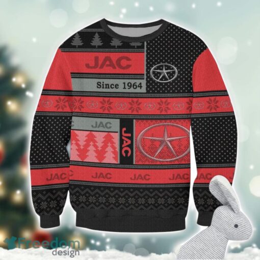 JAC Logo Ugly Christmas Sweater For Fans Men And Women Christmas Gift Ideas Product Photo 2