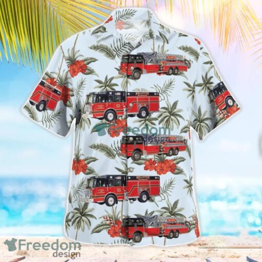 Jackson County, Iowa, Bellevue Fire Department Aloha Hawaiian Shirt Product Photo 2