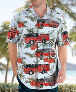 Jackson County, Iowa, Bellevue Fire Department Aloha Hawaiian Shirt Product Photo 3