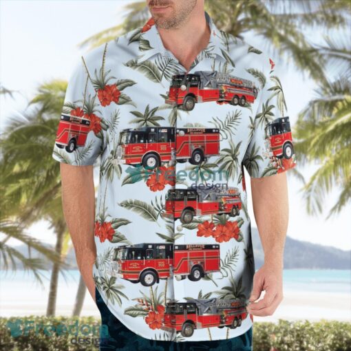 Jackson County, Iowa, Bellevue Fire Department Aloha Hawaiian Shirt Product Photo 3