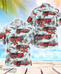 Jackson County, Iowa, Bellevue Fire Department Aloha Hawaiian Shirt Product Photo 1