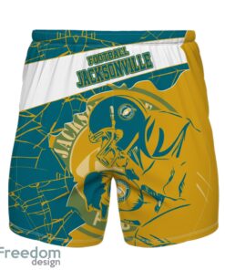 Jacksonville Football Team Personalized Name Number Hawaiian Shirt And Shorts Team Gift Product Photo 2